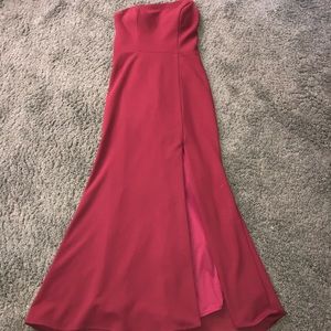Maroon prom dress